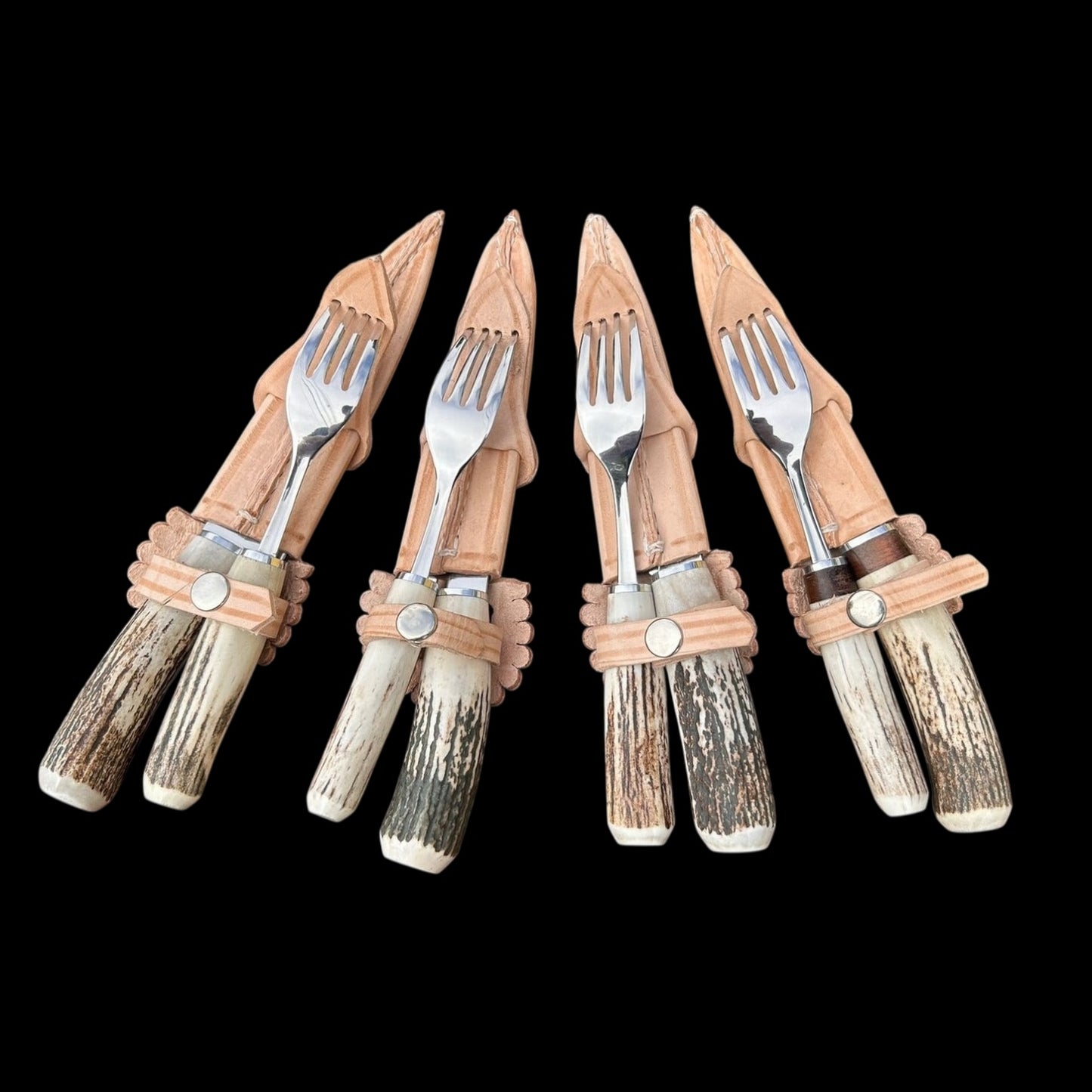 Cuchillo y Tenedor de Ciervo