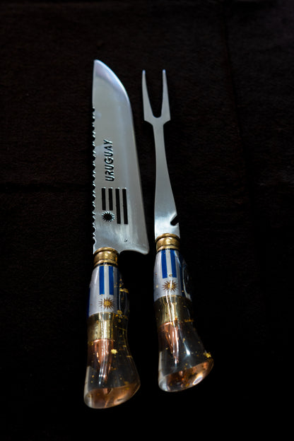 Conjunto Cuchillo y Pincho Uruguay / Munición