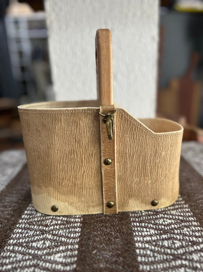 Cuia de couro manchado