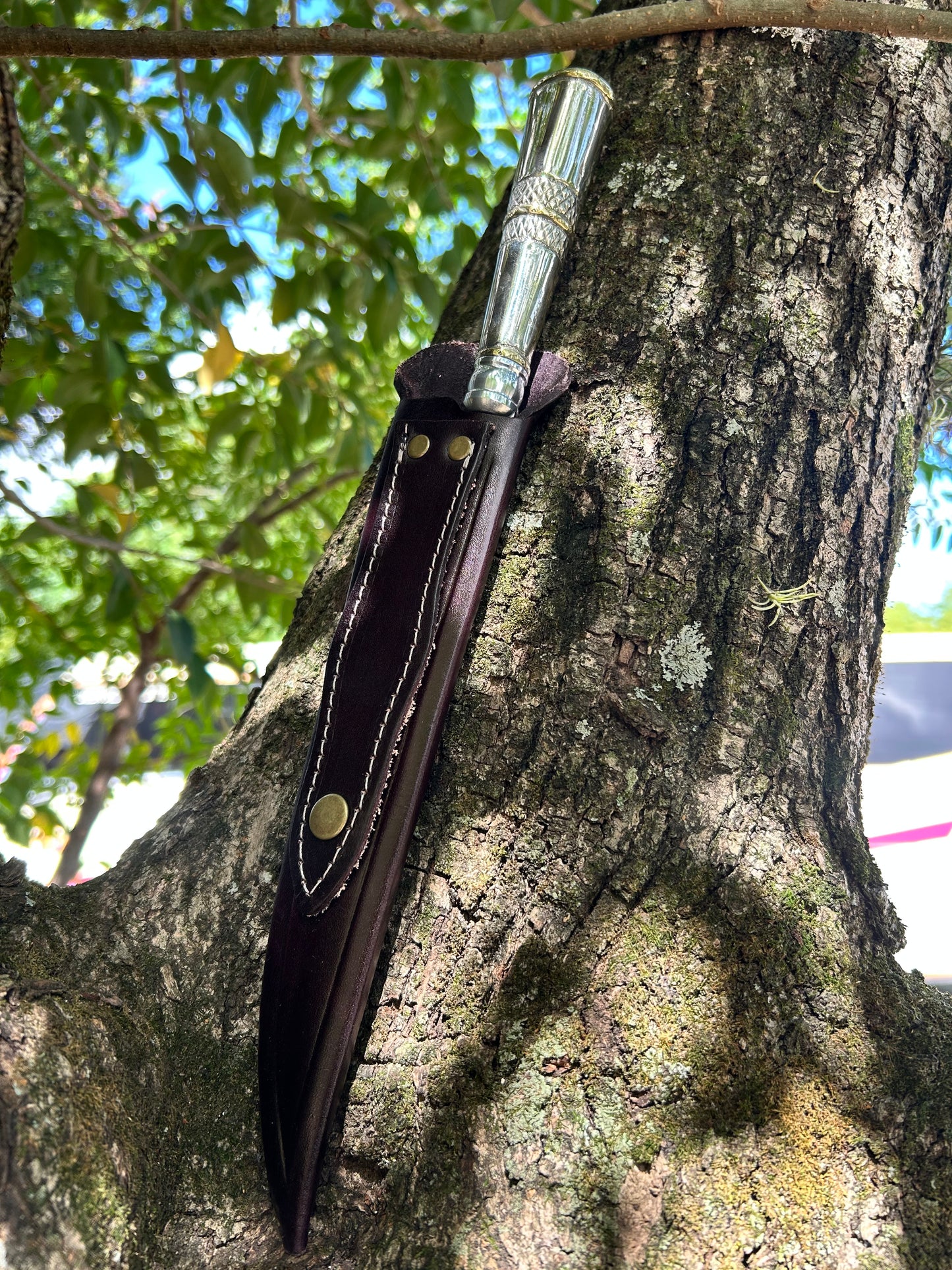 Faca de Alpaca e Bronze