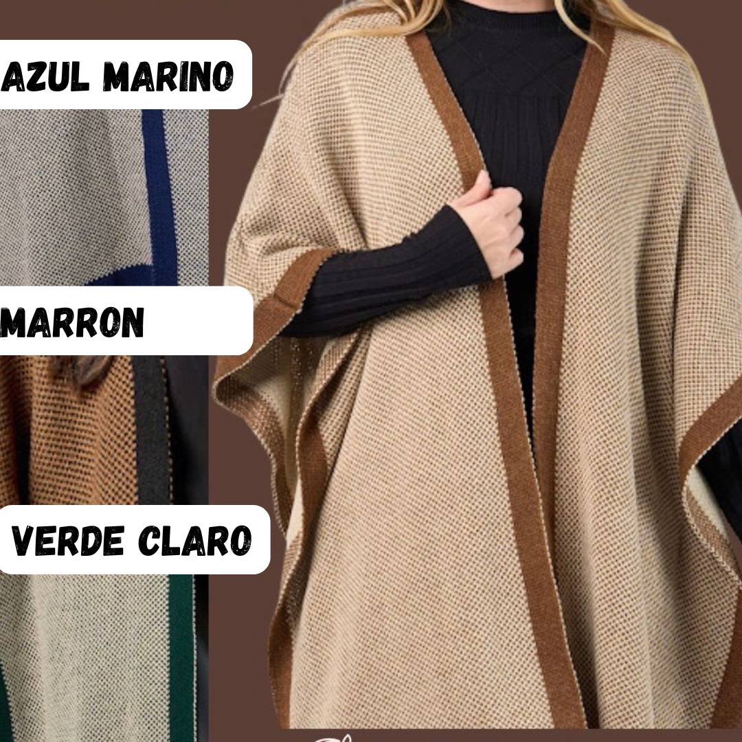 Poncho Dama Abierto