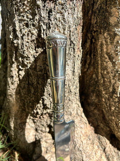 Faca de Alpaca e Bronze