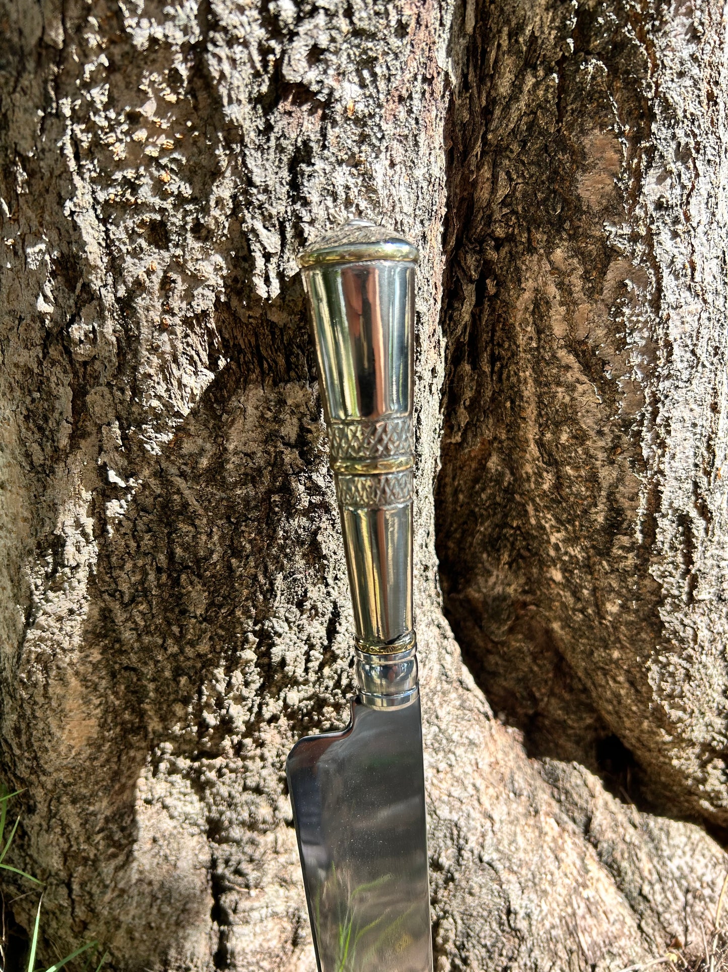 Faca de Alpaca e Bronze