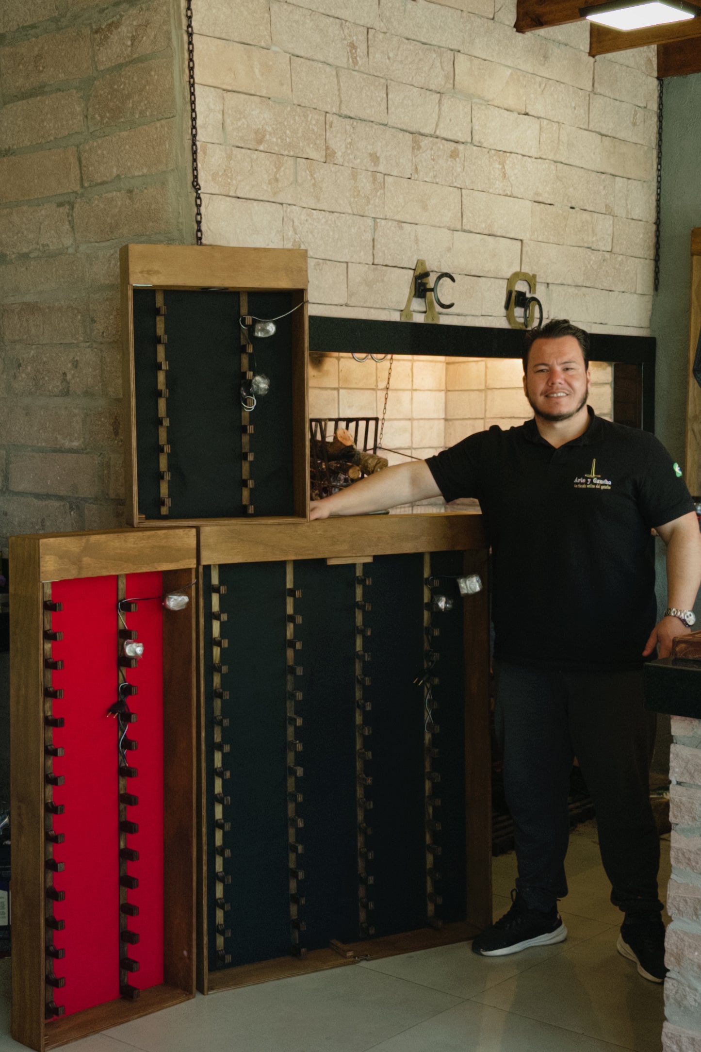 Expositor Cuchillos Pared