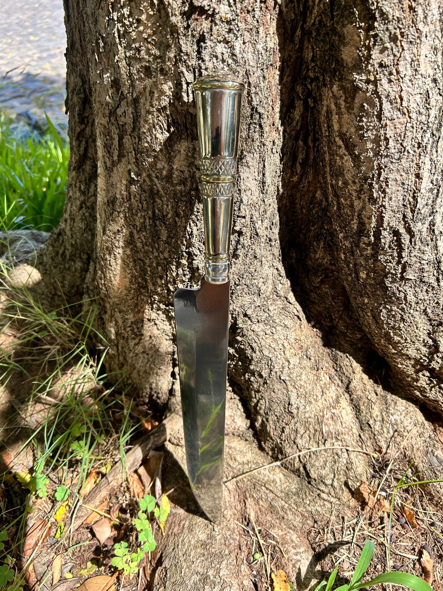 Faca de Alpaca e Bronze