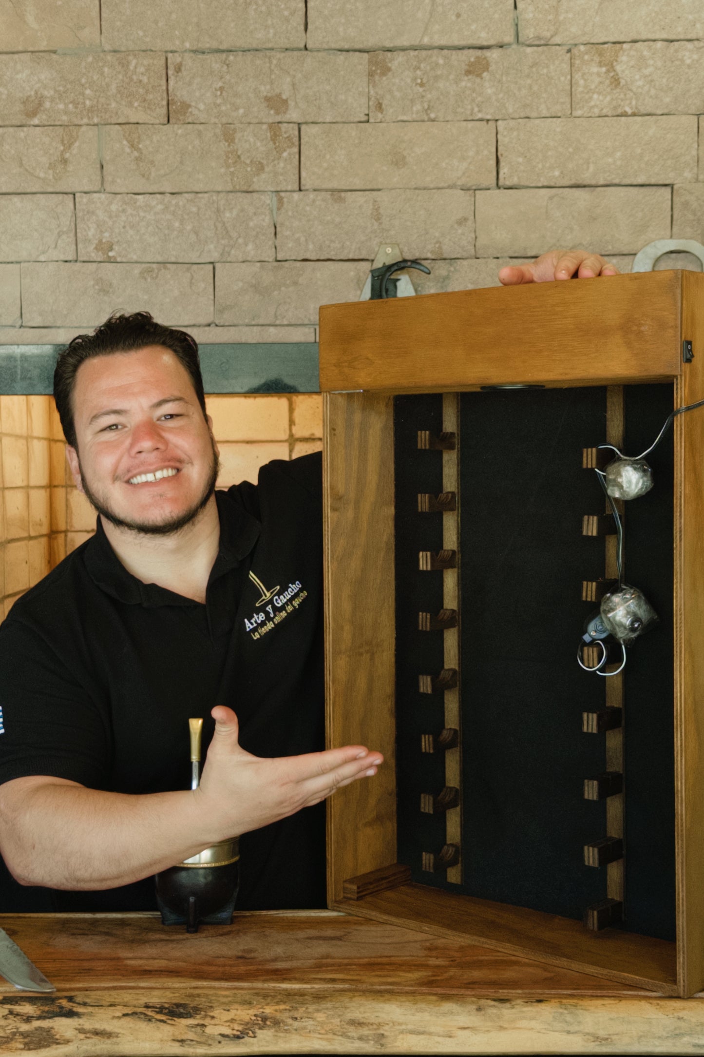 Expositor Cuchillos Pared