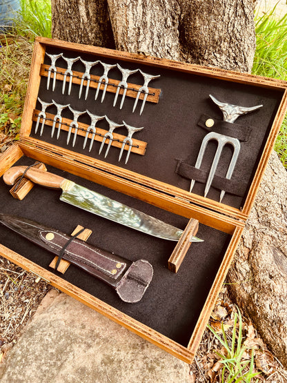 Cuchillo Sorobaca con Set Picada