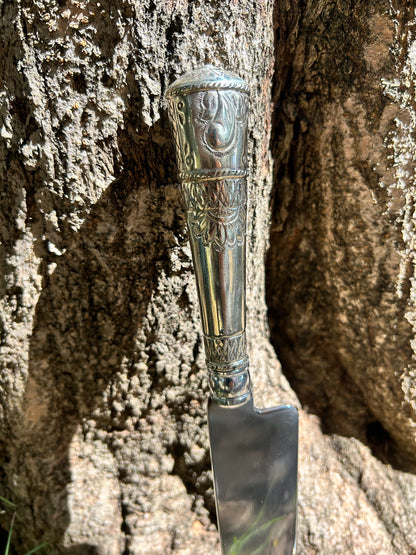 Faca de Alpaca e Bronze