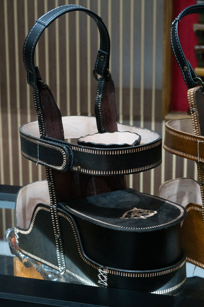 Porta chimarrão couro para termica de 2litros