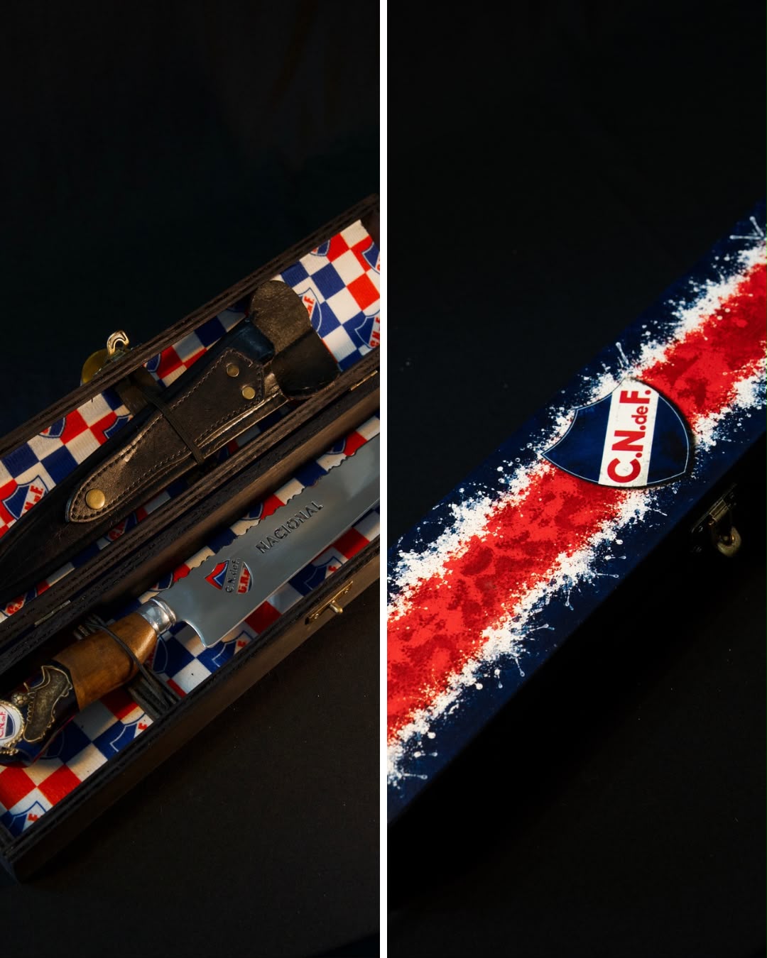 Cuchillo Nacional y packing estampado.