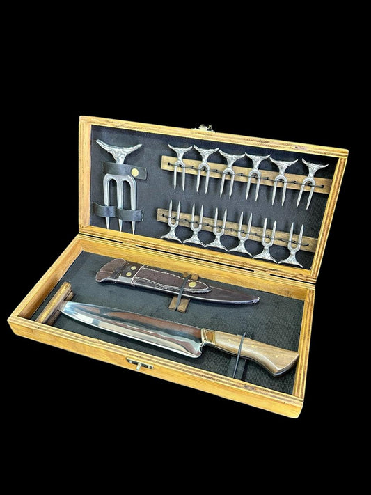 Cuchillo Gold con Set Picada