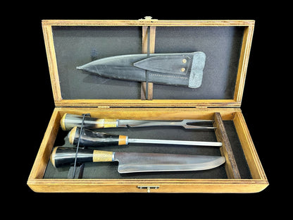 Caixa para Trio de Faca, Espeto e Chaira