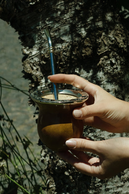 Mate calabaza boquilla ancha