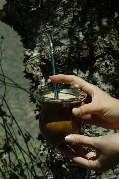 Mate calabaza boquilla ancha