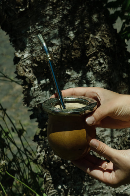 Mate calabaza boquilla ancha