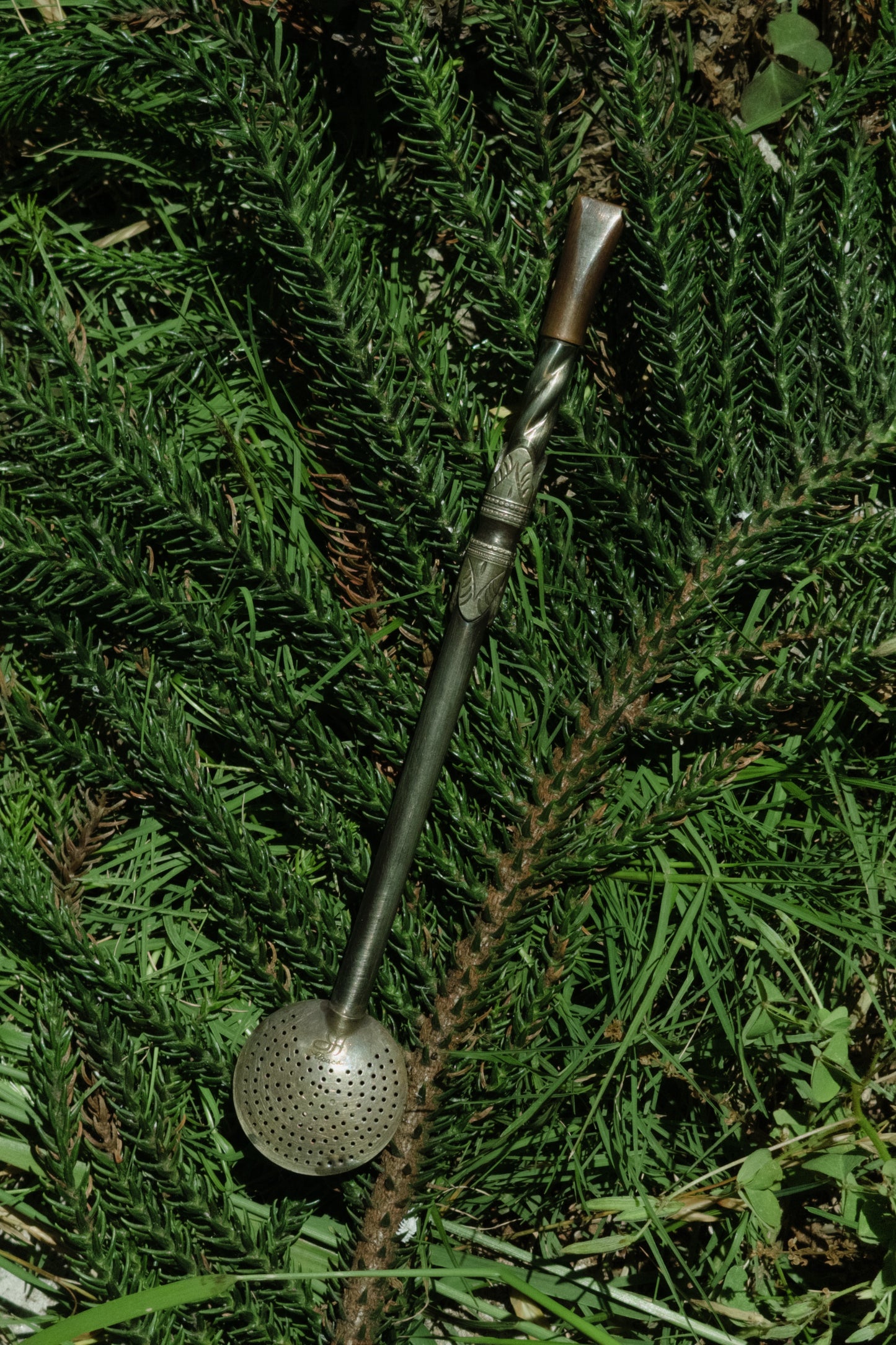 Bombilla de Alpaca Envejecida