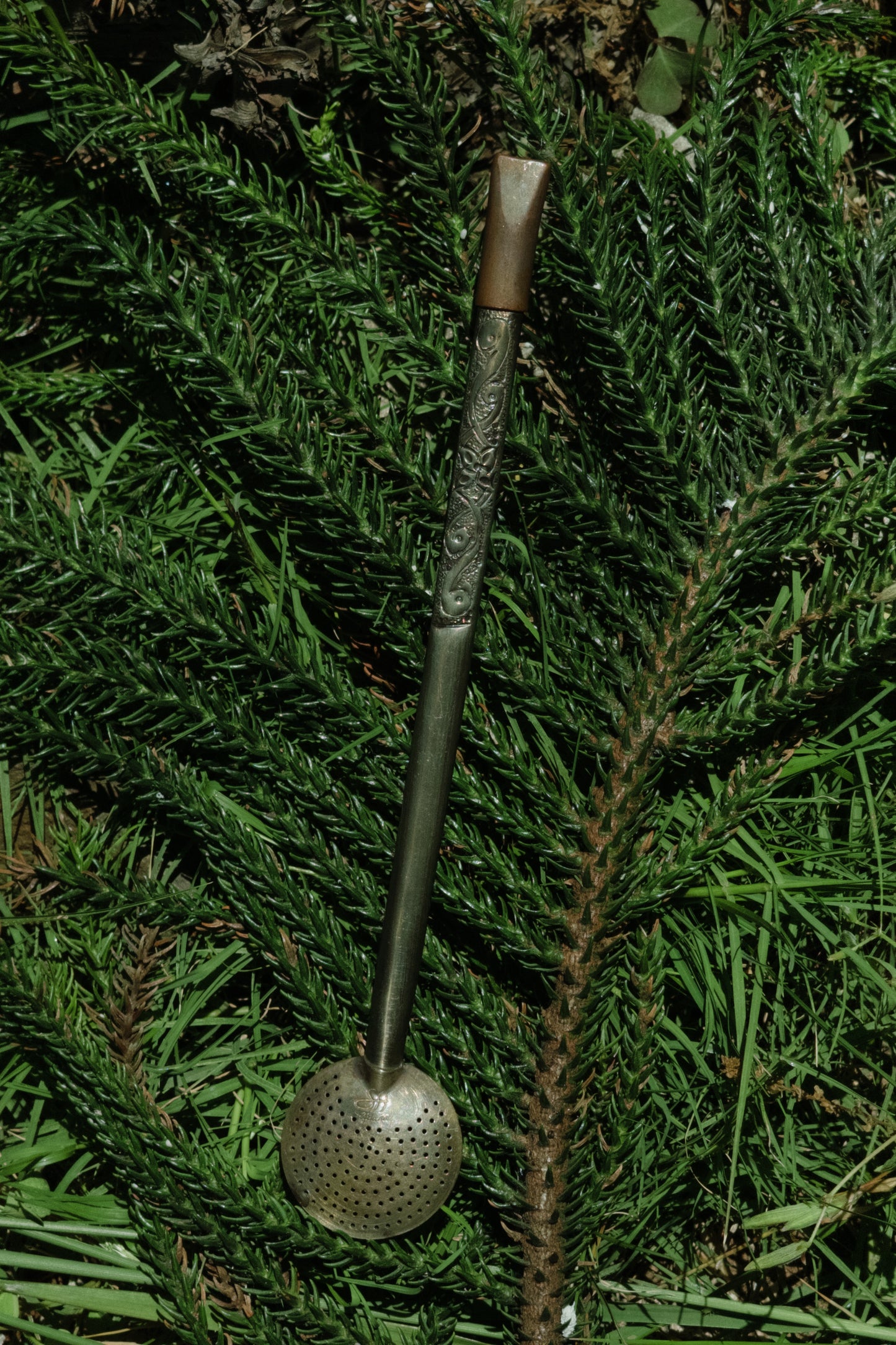 Bombilla de Alpaca Envejecida