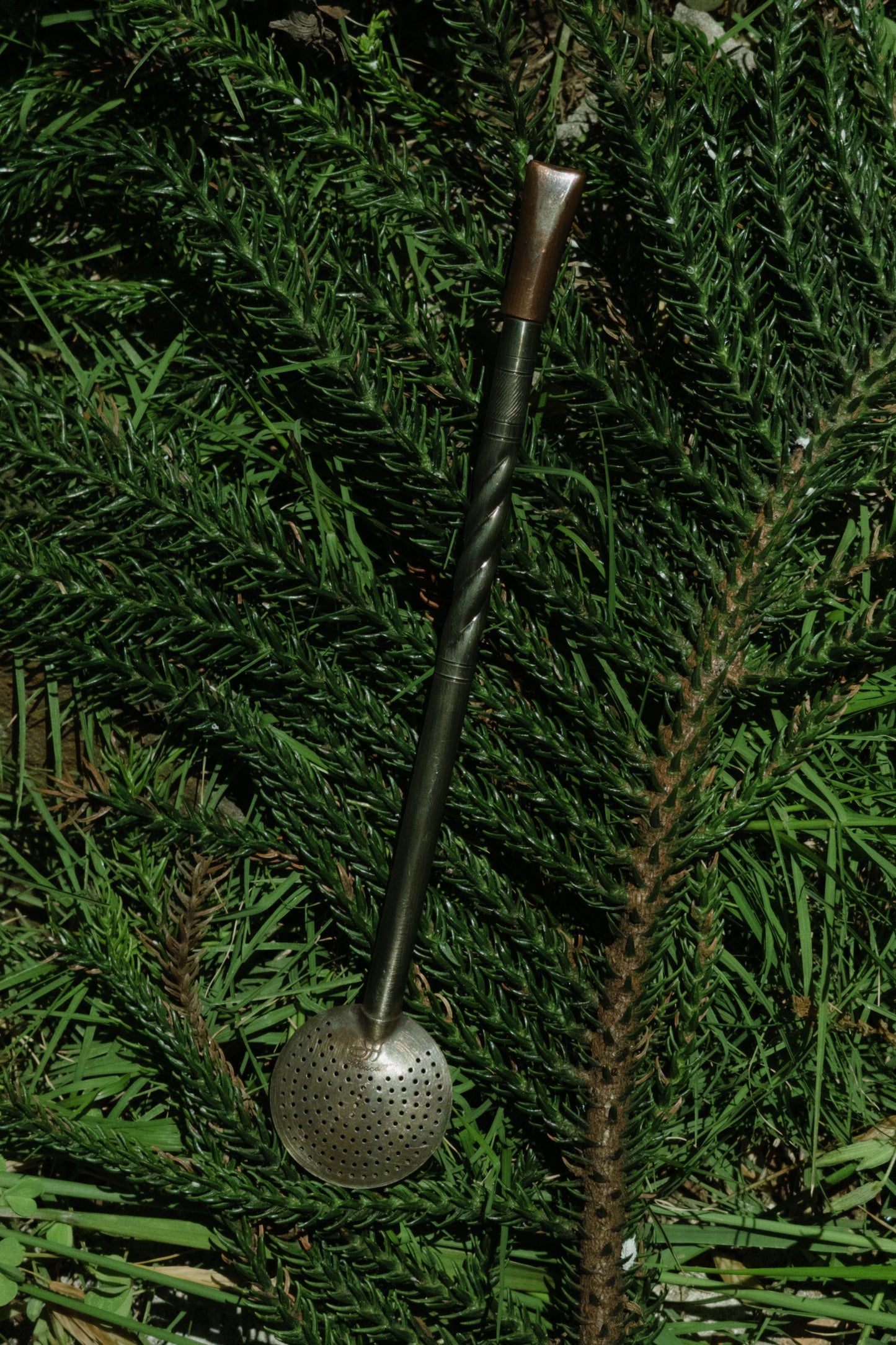 Bombilla de Alpaca Envejecida