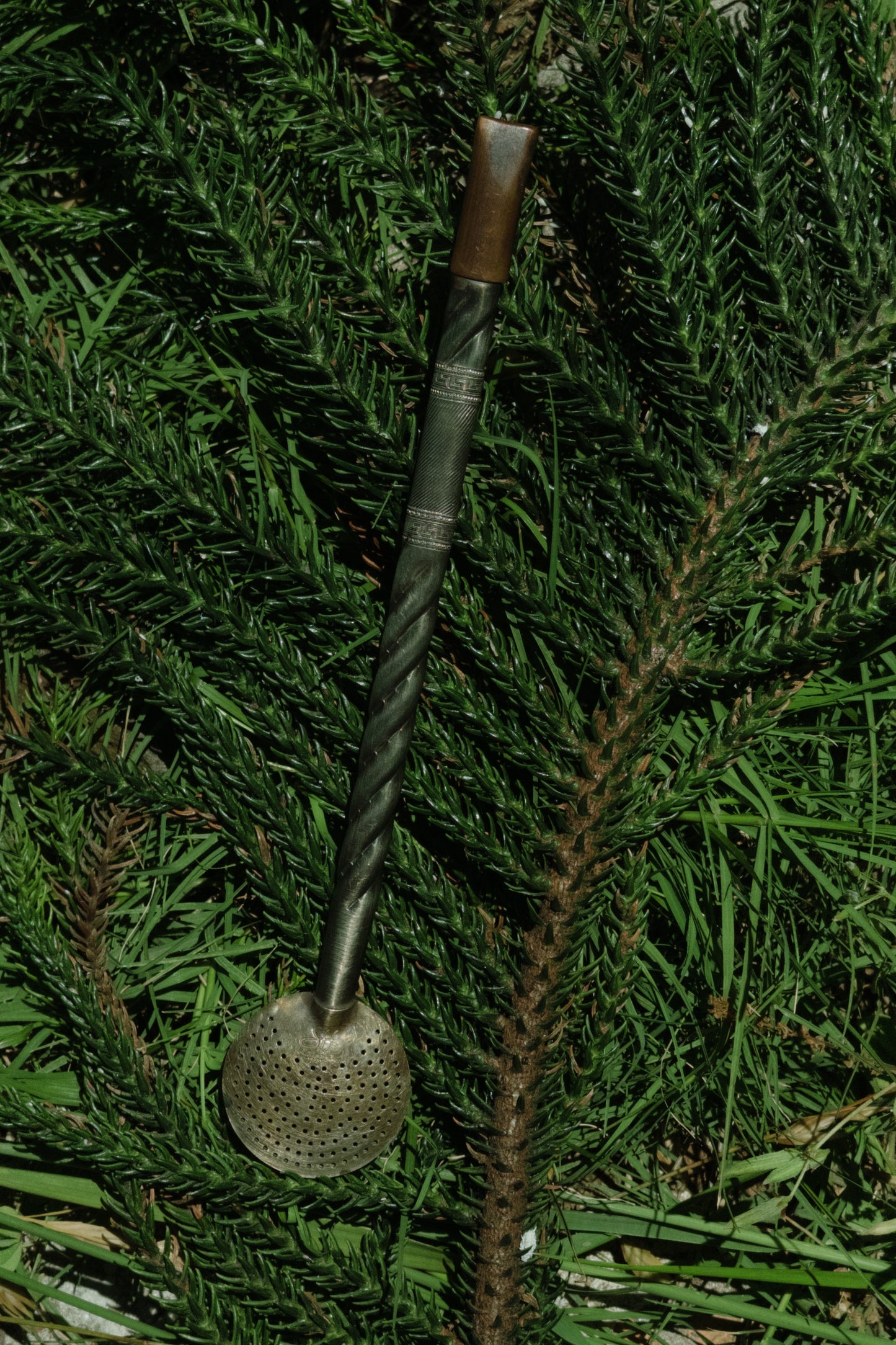 Bombilla de Alpaca Envejecida