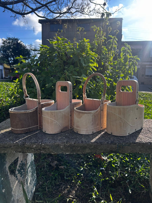 Matera en cuero crudo